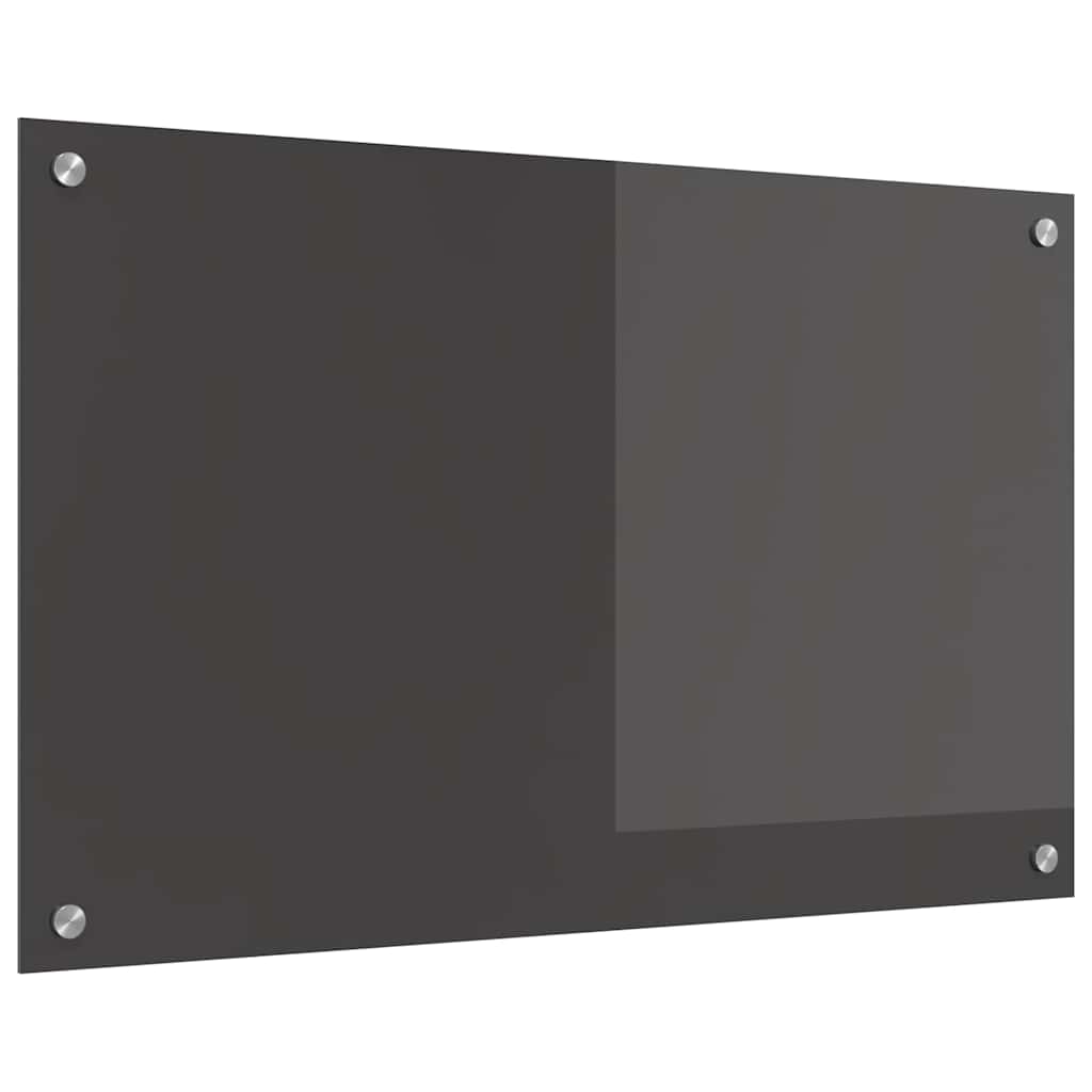 vidaXL Küchenrückwand Dunkelgrau 80 x 50 x 0,6 cm Gehärtetes Glas - Image 4