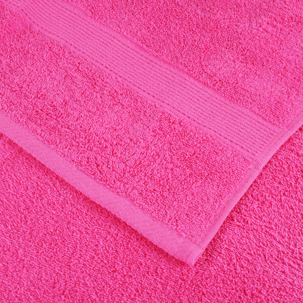 vidaXL Premium-Handtücher SOLUND 10 Stk. Rosa 100x200 cm 600 g/m² - Image 6