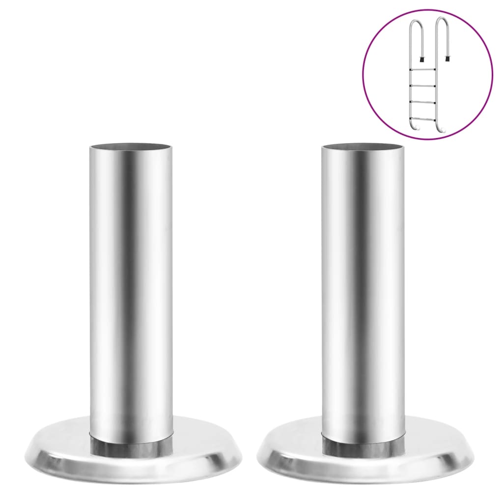 vidaXL Halterungen für Pool-Leiter 2 Stk. Edelstahl 304 - Image 4