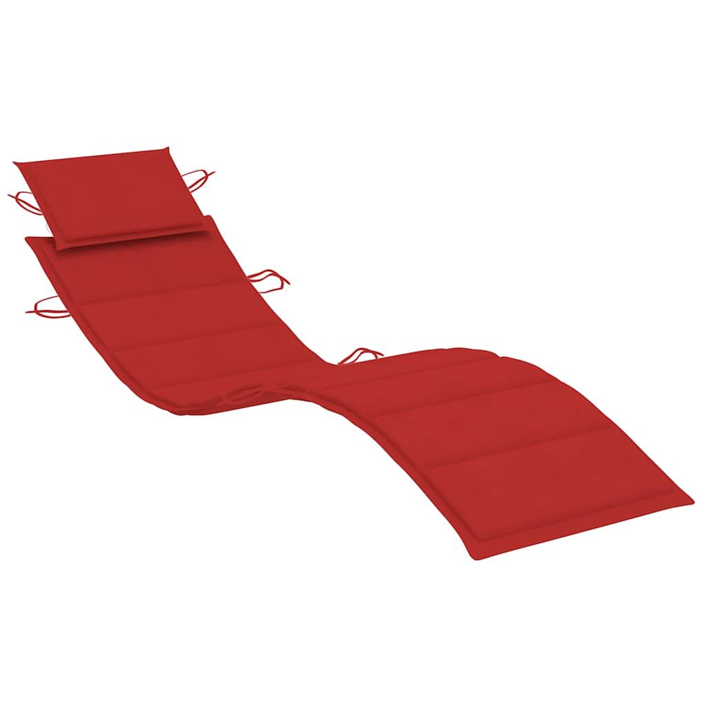 vidaXL Sonnenliege mit Tisch und Auflage Massivholz Akazie - Image 6