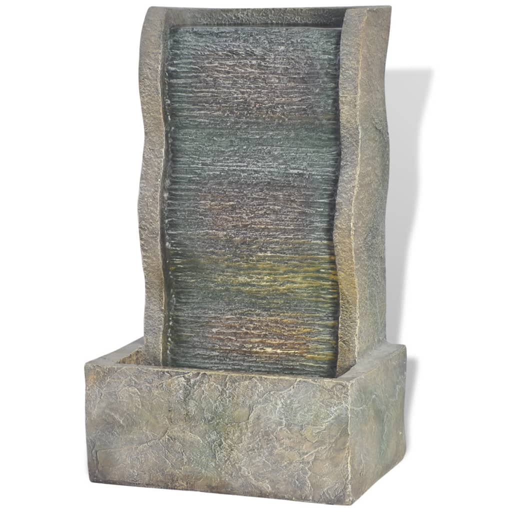 vidaXL Zimmerbrunnen mit LED-Licht Polyresin - Image 3