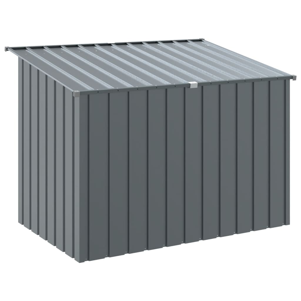 vidaXL Hundehütte mit Dach Anthrazit 153x91x110 cm Verzinkter Stahl - Image 6