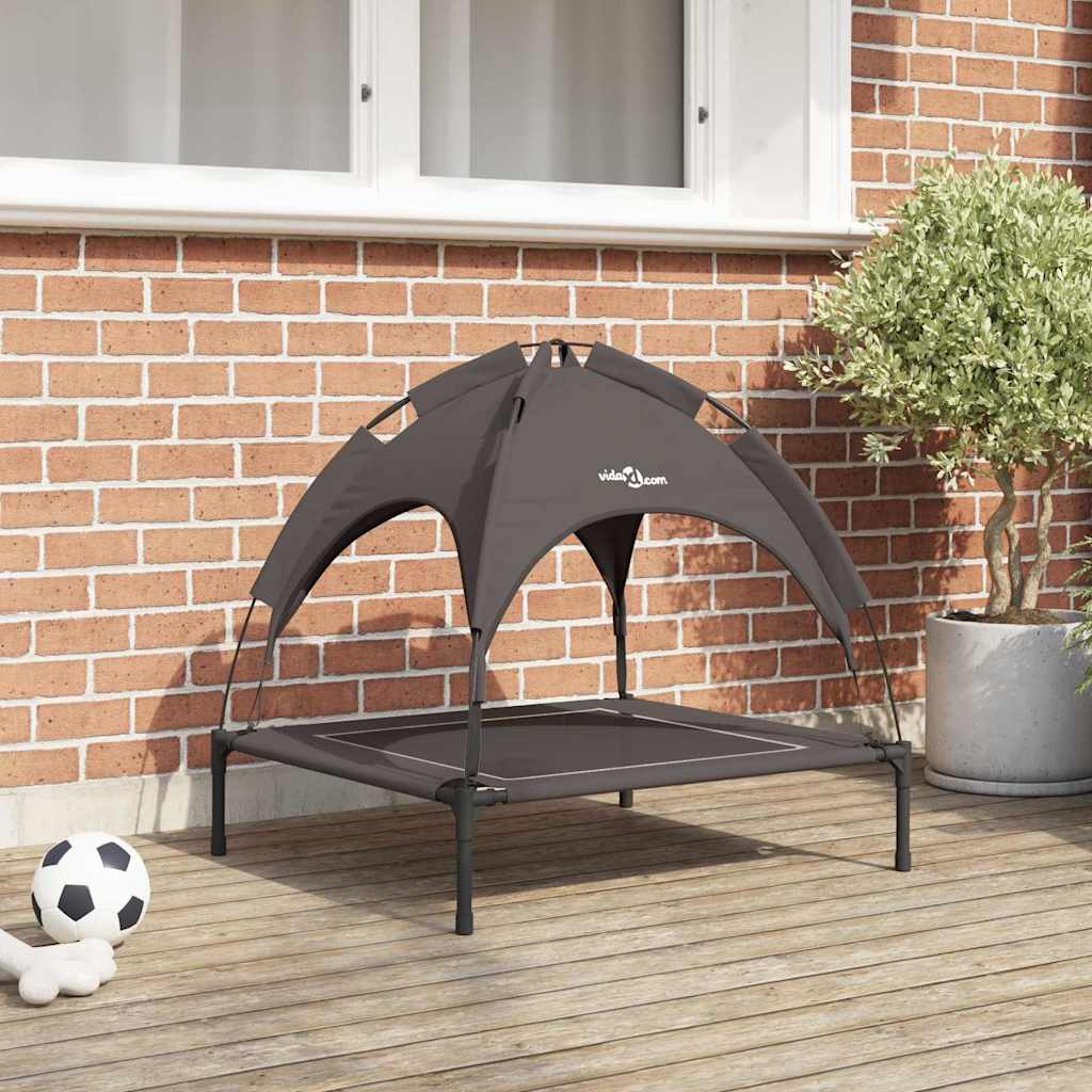 vidaXL Hundebett Braun m Stahl