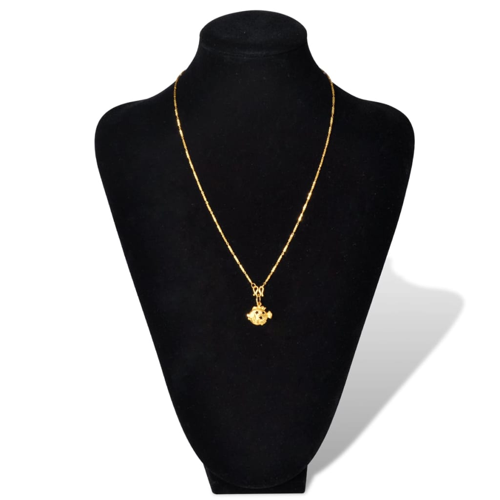 vidaXL Schmuckbüste Flanell Schwarz 23x11,5x30 cm 2 Stk. - Image 3