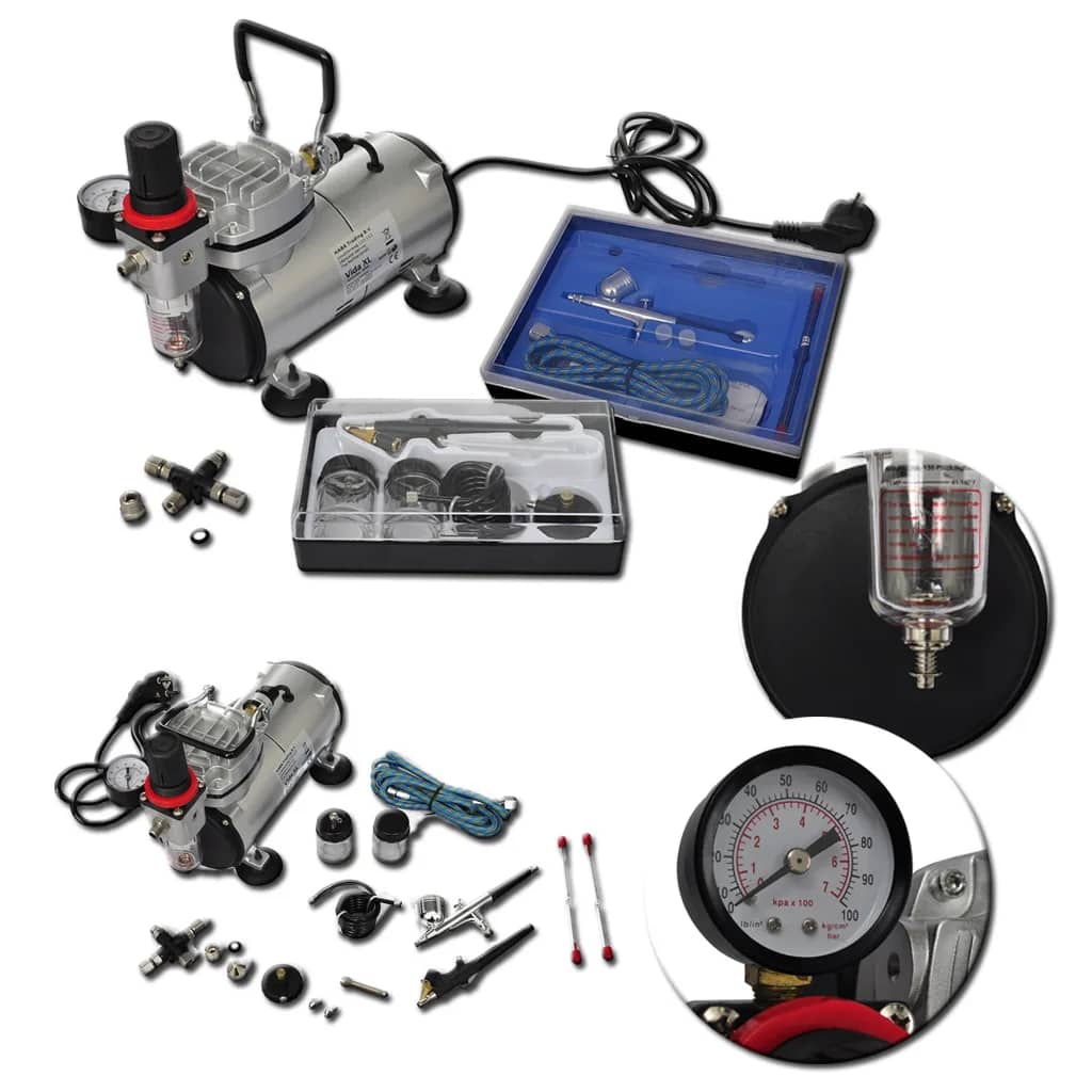 Airbrush Profi Komplett-Set mit 2 Pistolen - Image 6