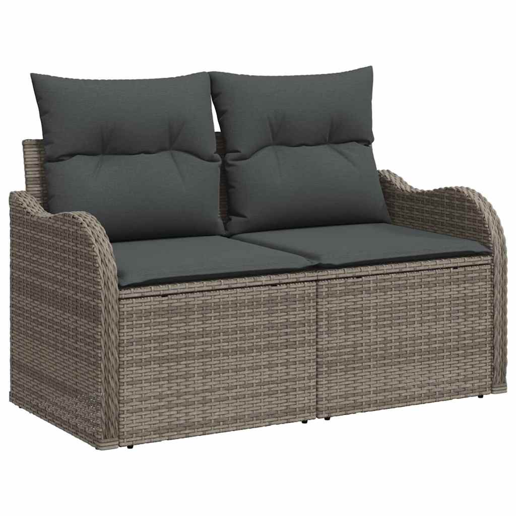 vidaXL Garten-Sofa-Set mit Kissen 6 pcs Grau - Image 4