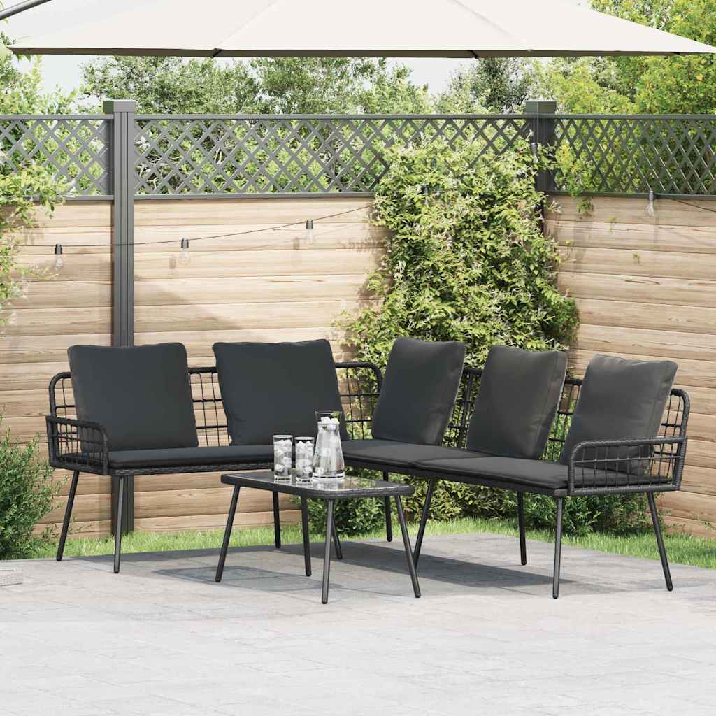 vidaXL Sofa mit Kissen Grau 61.5 x 123 x 82cm Metall