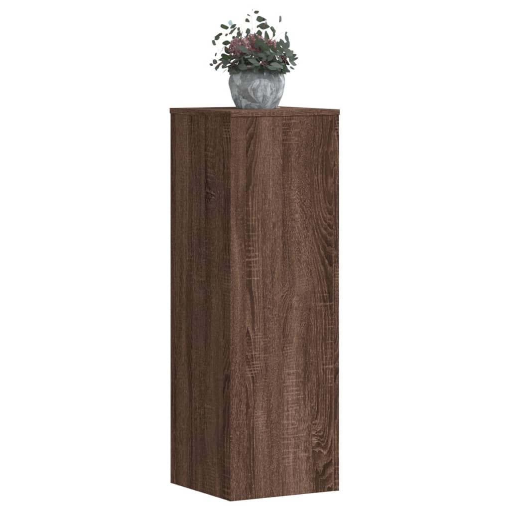 vidaXL Pflanzenständer 2 Stk. Eichen-Optik 33x33x100 cm Holzwerkstoff
