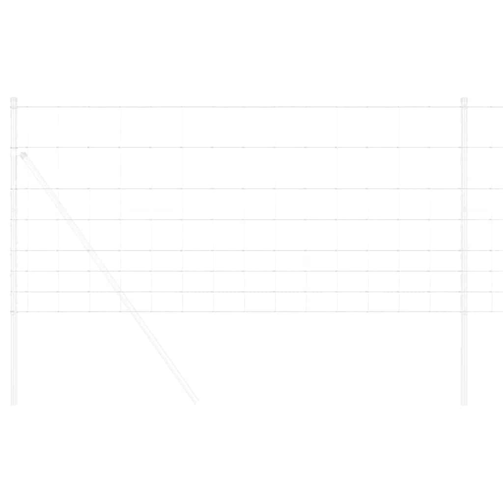 vidaXL Wildzaun Grau 1 x 10 m Stahl - Image 3