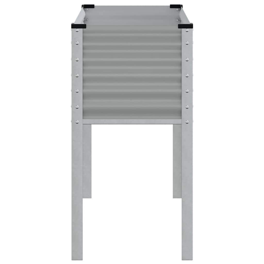 vidaXL Pflanzkübel Grau 100x45x90 cm Stahl - Image 5