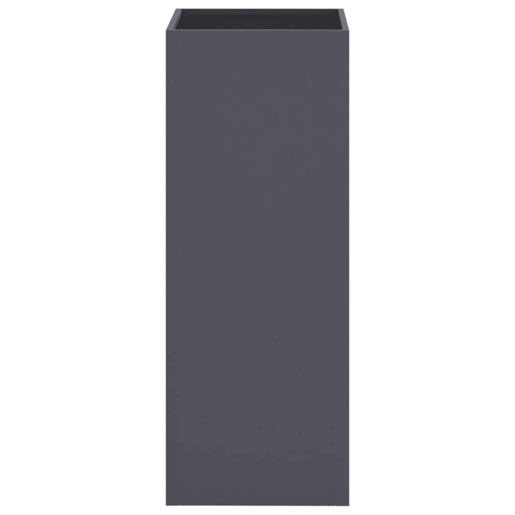 vidaXL Pflanzkübel Anthrazit 32x29x75 cm Stahl - Image 4