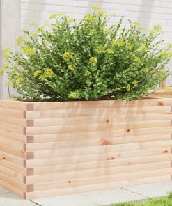 vidaXL Pflanzkübel 90x40x45,5 cm Massivholz Kiefer