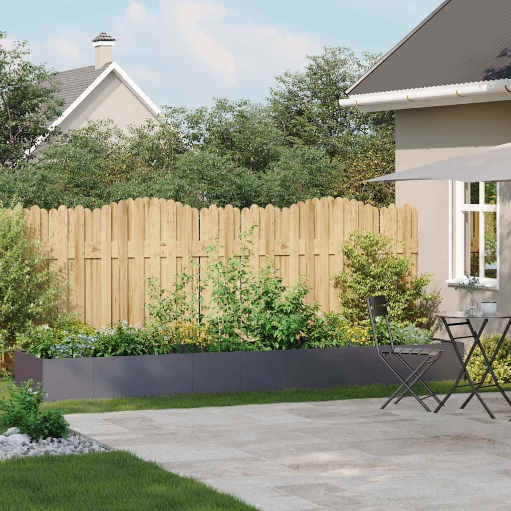 vidaXL Pflanzgefäß Anthrazit 360x80x40 cm Stahl - Image 3