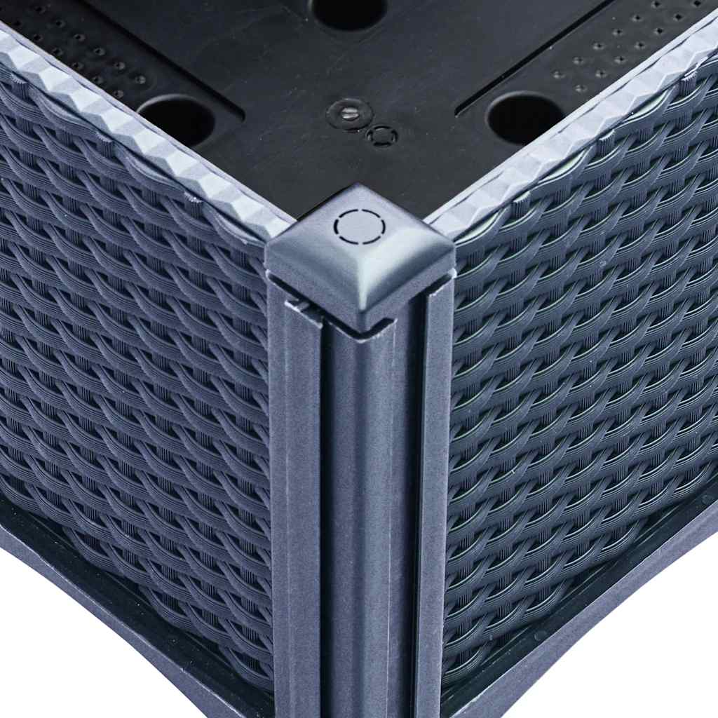 vidaXL Pflanzkübel mit Rankgitter Blaugrau 120x40x142 cm PP - Image 6