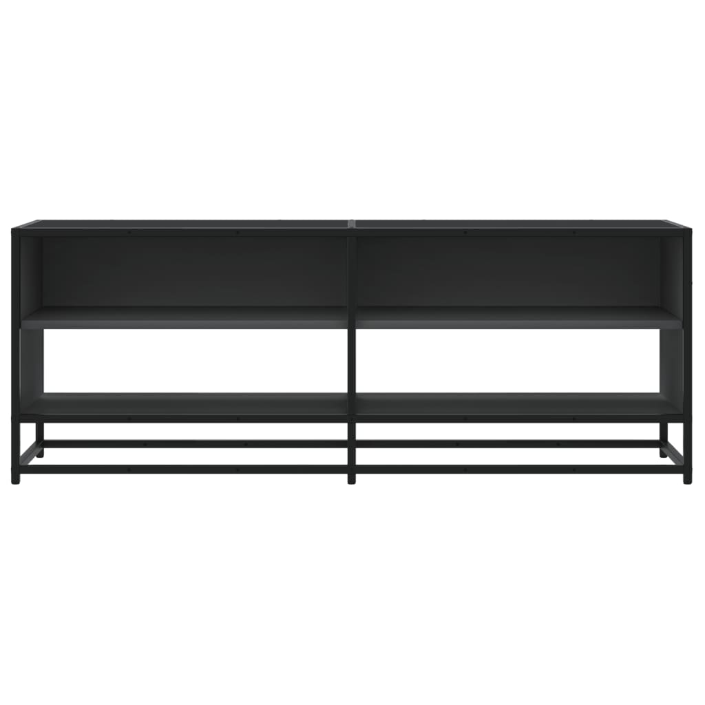 vidaXL TV-Schrank Schwarz 120,5x40x46 cm Holzwerkstoff und Metall - Image 4