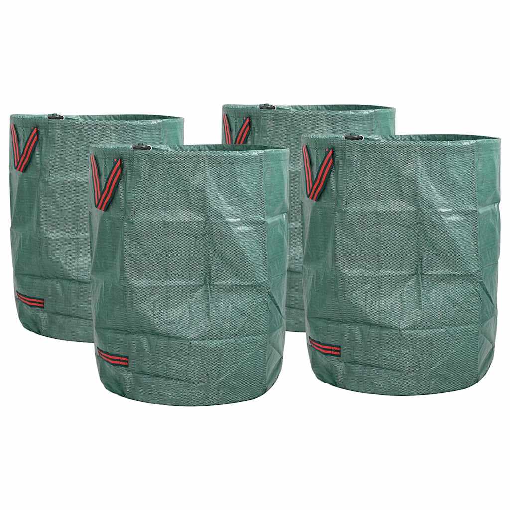 vidaXL Gartenmüllsäcke 4 pcs Grün 66 x 66 x 83.5 cm Polypropylen