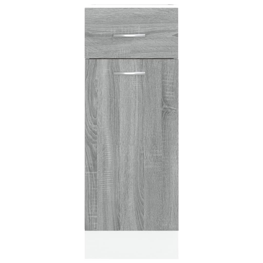 vidaXL Unterschrank mit Schublade Lyon Grau Sonoma 30x46x81,5 cm - Image 5