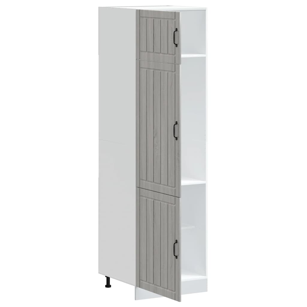 vidaXL Küchenschrank Lucca Grau Sonoma Holzwerkstoff - Image 4