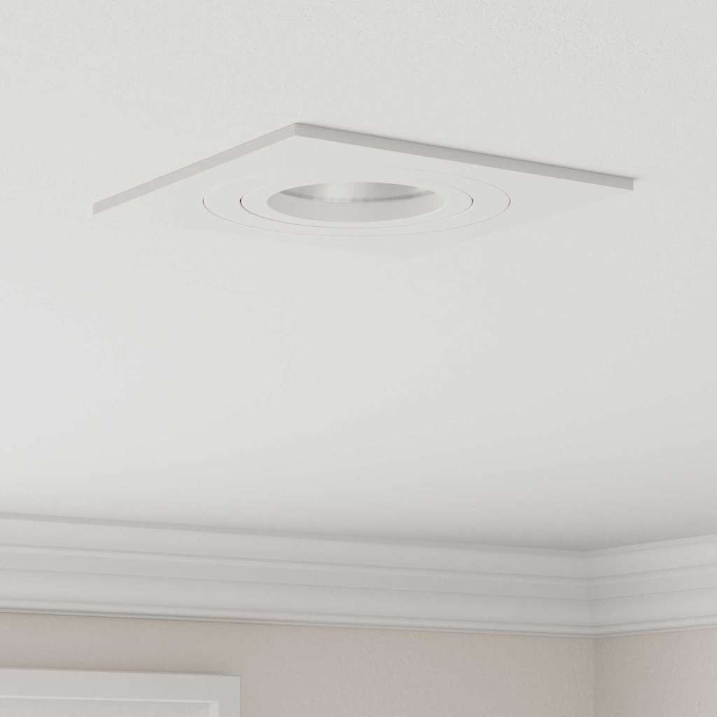 vidaXL Spotlights mit Strahlern 6 pcs Weiß 9 x 9 x cm Aluminium