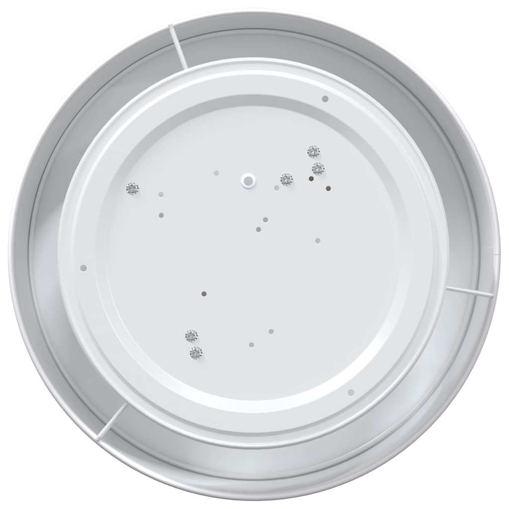 vidaXL Deckenlampe Weiß 38 x 13.5 cm Stoff - Image 4