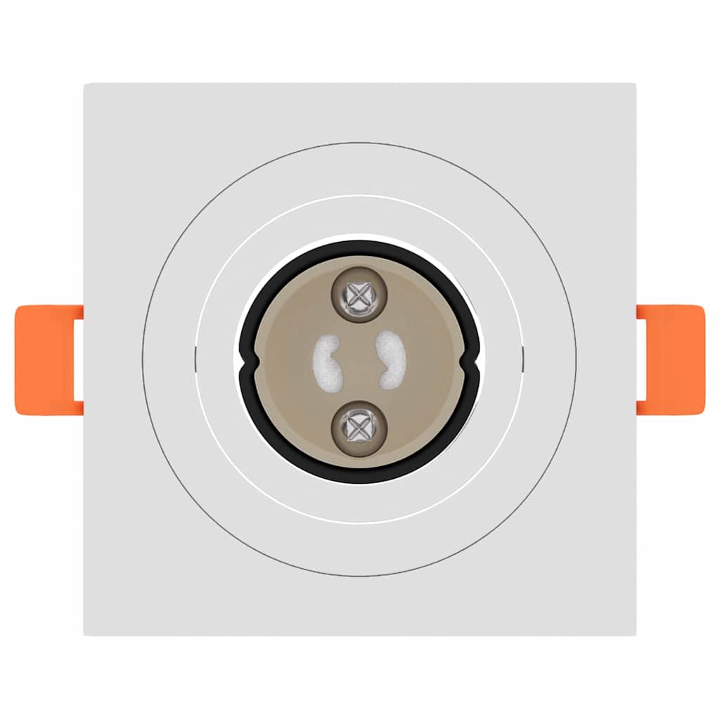 vidaXL Spotlights mit Strahlern 6 pcs Weiß 9 x 9 x cm Aluminium - Image 5