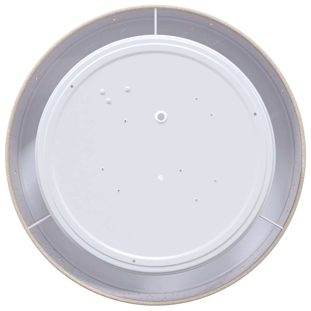 vidaXL Deckenlampe Taupe 30 x 13.5 cm Stoff - Image 4