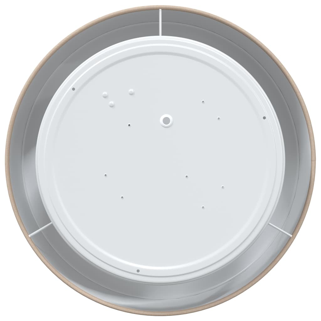 vidaXL Deckenlampe Taupe 30 x 13.5 cm Stoff - Image 4