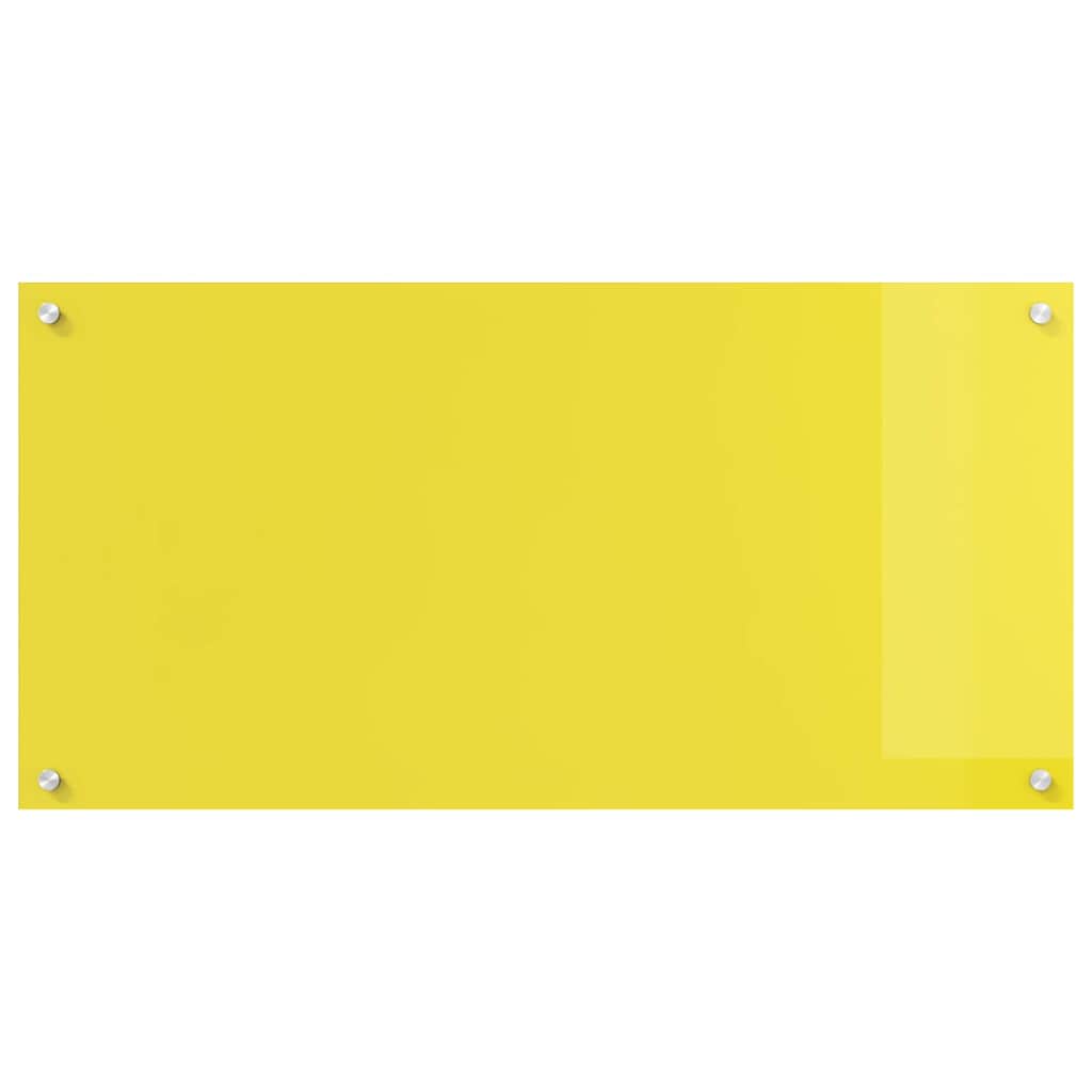 vidaXL Küchenrückwand Gelb 100 x 50 x 0,6 cm Gehärtetes Glas - Image 5