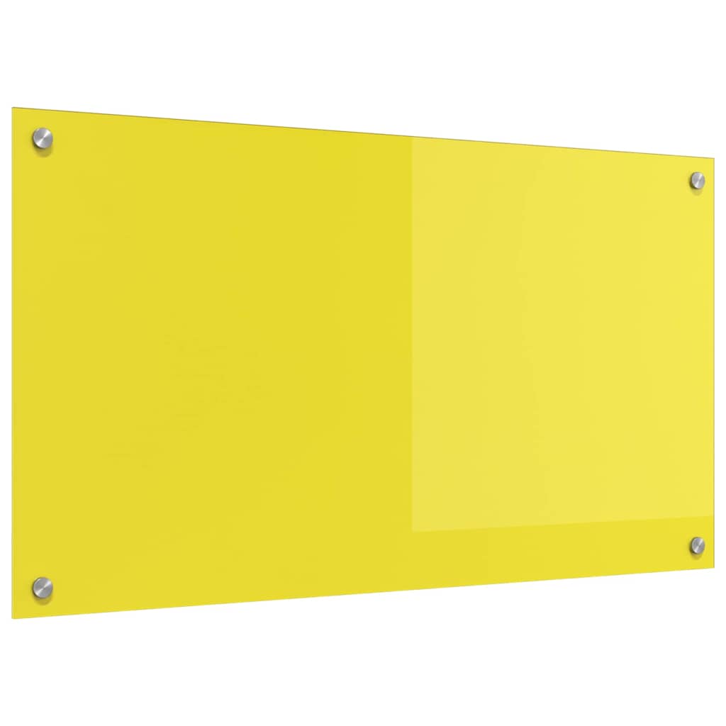 vidaXL Küchenrückwand Gelb 90 x 50 x 0,6 cm Gehärtetes Glas - Image 4