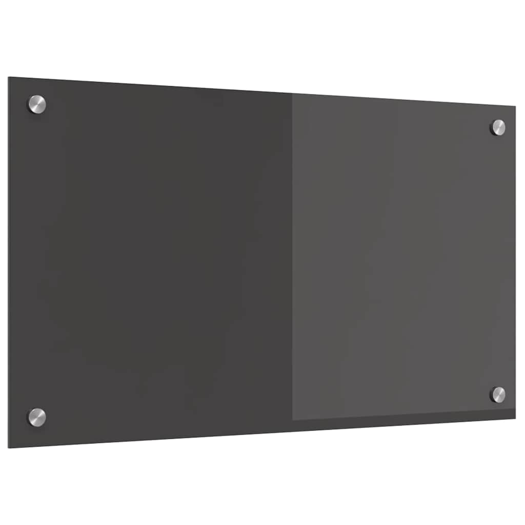 vidaXL Küchenrückwand Dunkelgrau 70 x 40 x 0,6 cm Gehärtetes Glas - Image 4