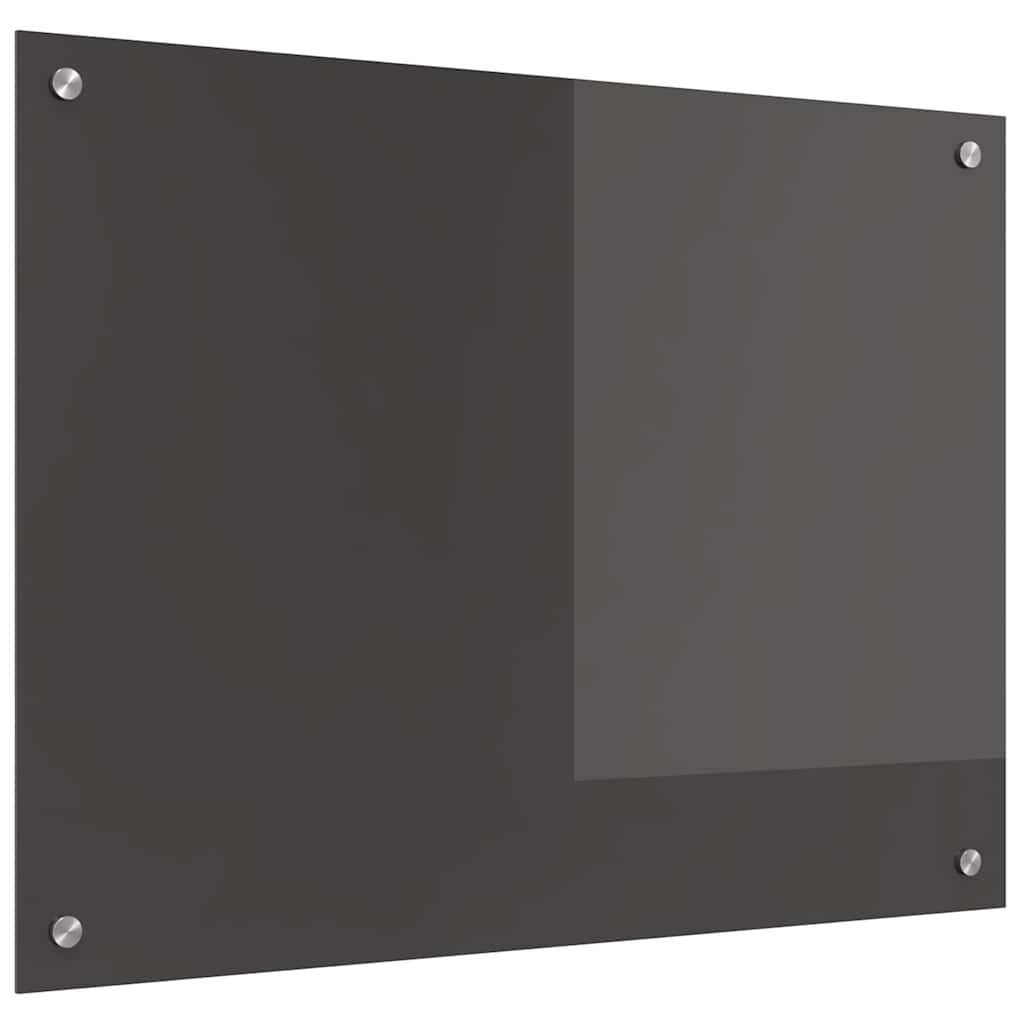 vidaXL Küchenrückwand Dunkelgrau 80 x 60 x 0,6 cm Gehärtetes Glas - Image 4