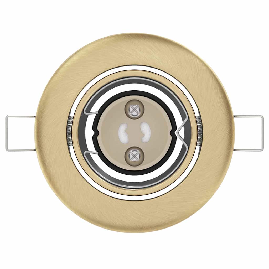 vidaXL Spotlights mit Strahlern 12 pcs Messing 9 x 9 cm Metall - Image 5