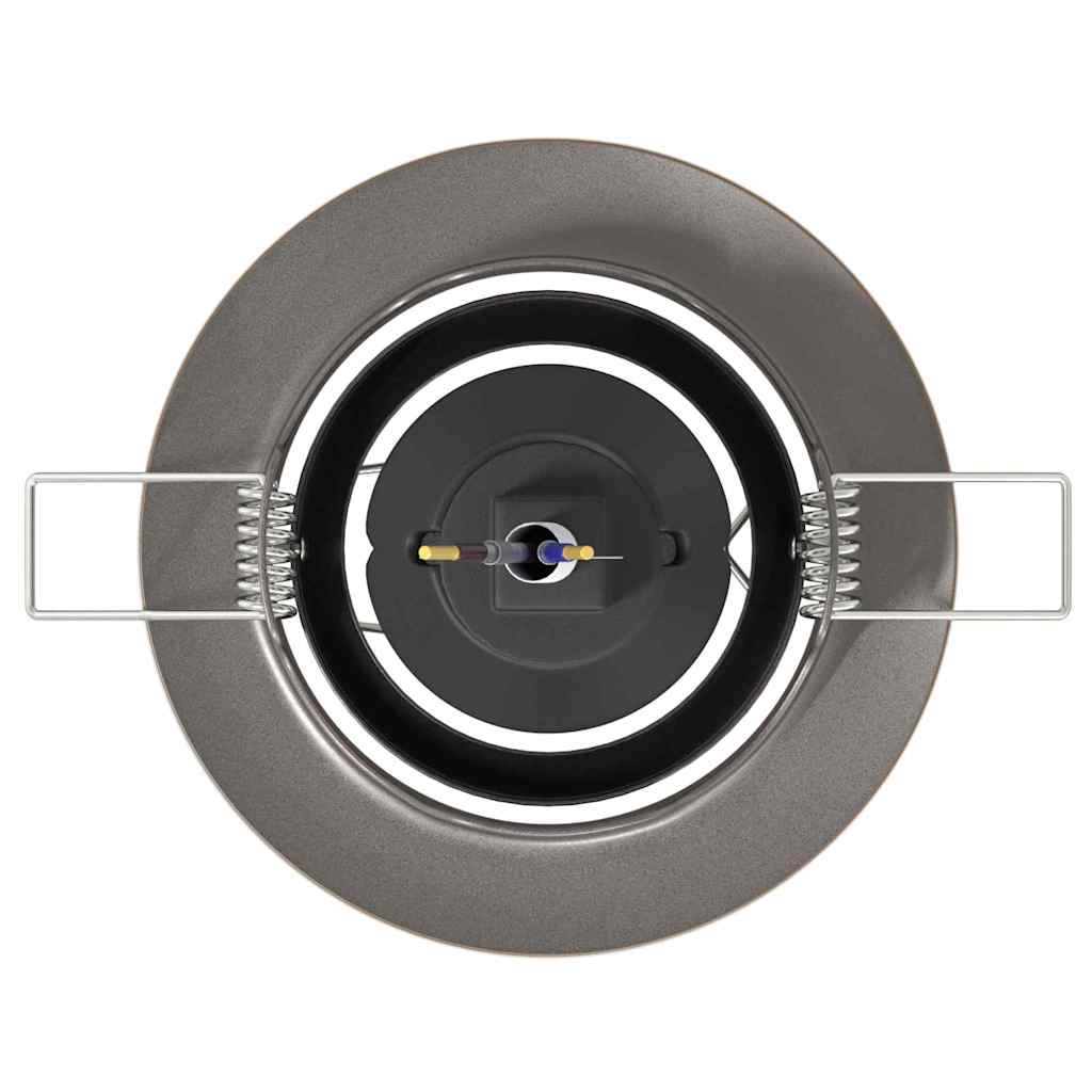 vidaXL Spotlights mit Strahlern 12 pcs Messing 9 x 9 cm Metall - Image 6