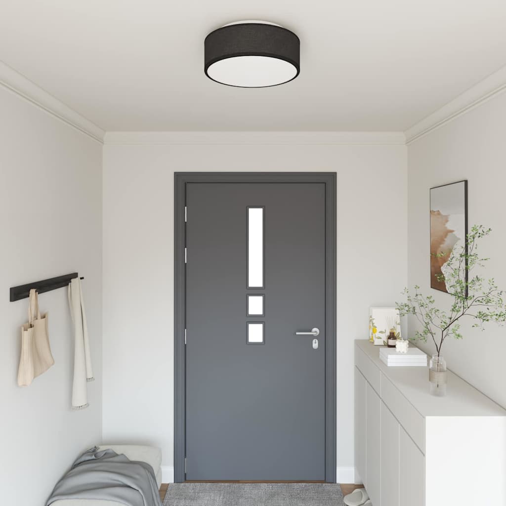 vidaXL Deckenlampe Schwarz 38 x 13.5 cm Stoff