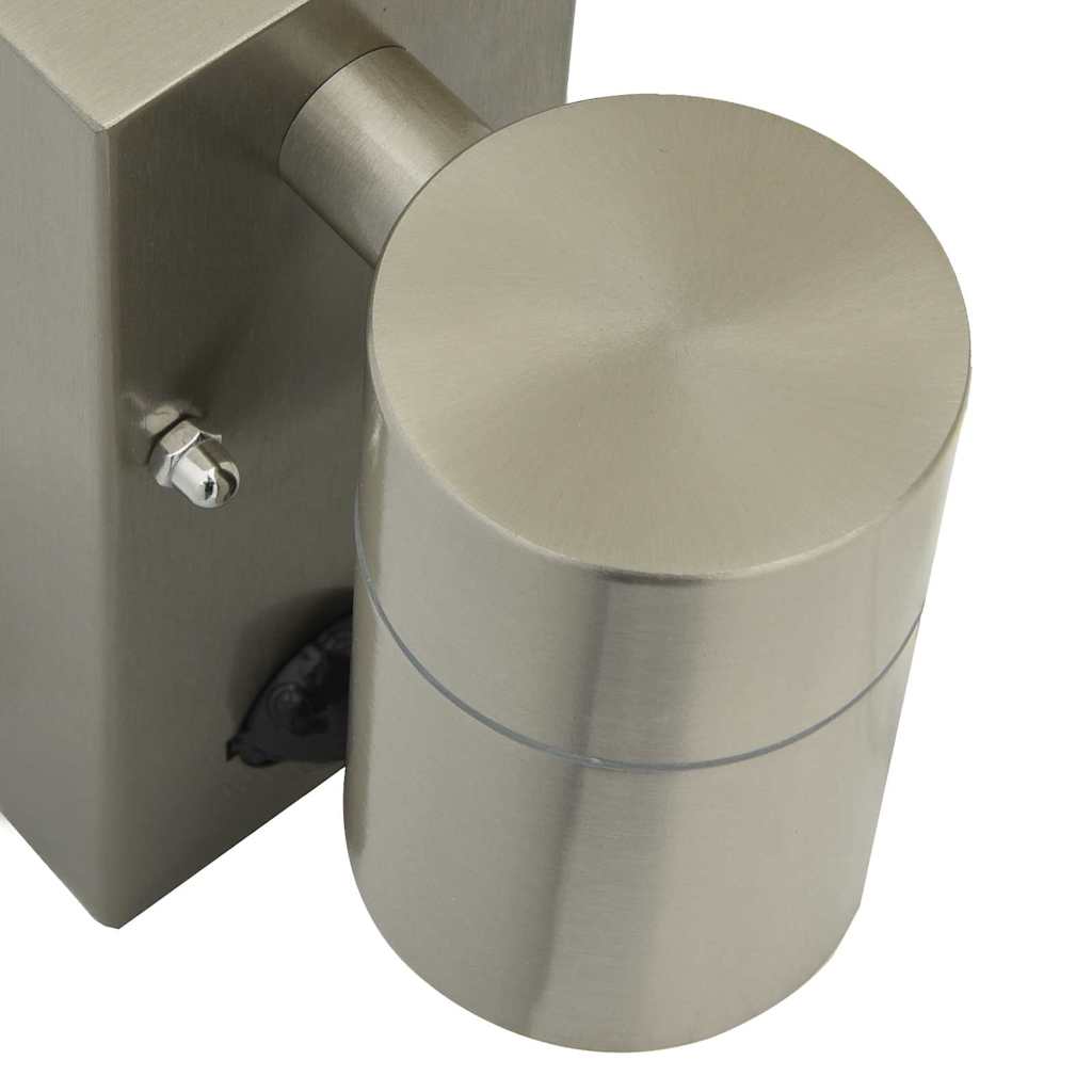 vidaXL Außenwandleuchte Silber 6,5 x 10,5 x 16 cm Edelstahl - Image 6