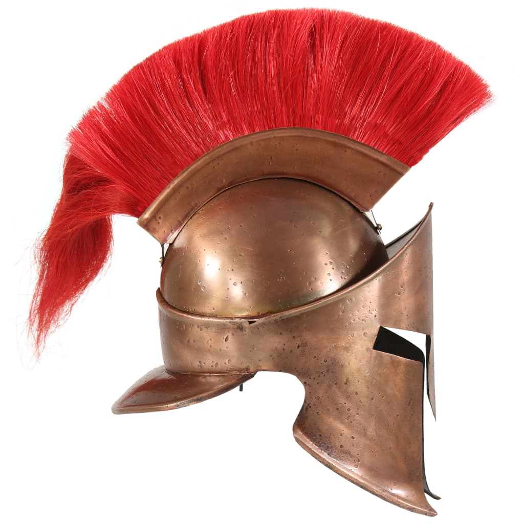vidaXL Griechischer Krieger-Helm Antik Replik LARP Kupfern Stahl - Image 3