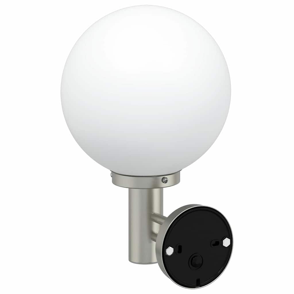 vidaXL Außenwandlampen 2 pcs Silber 28 x 25 x 38 cm Edelstahl - Image 4