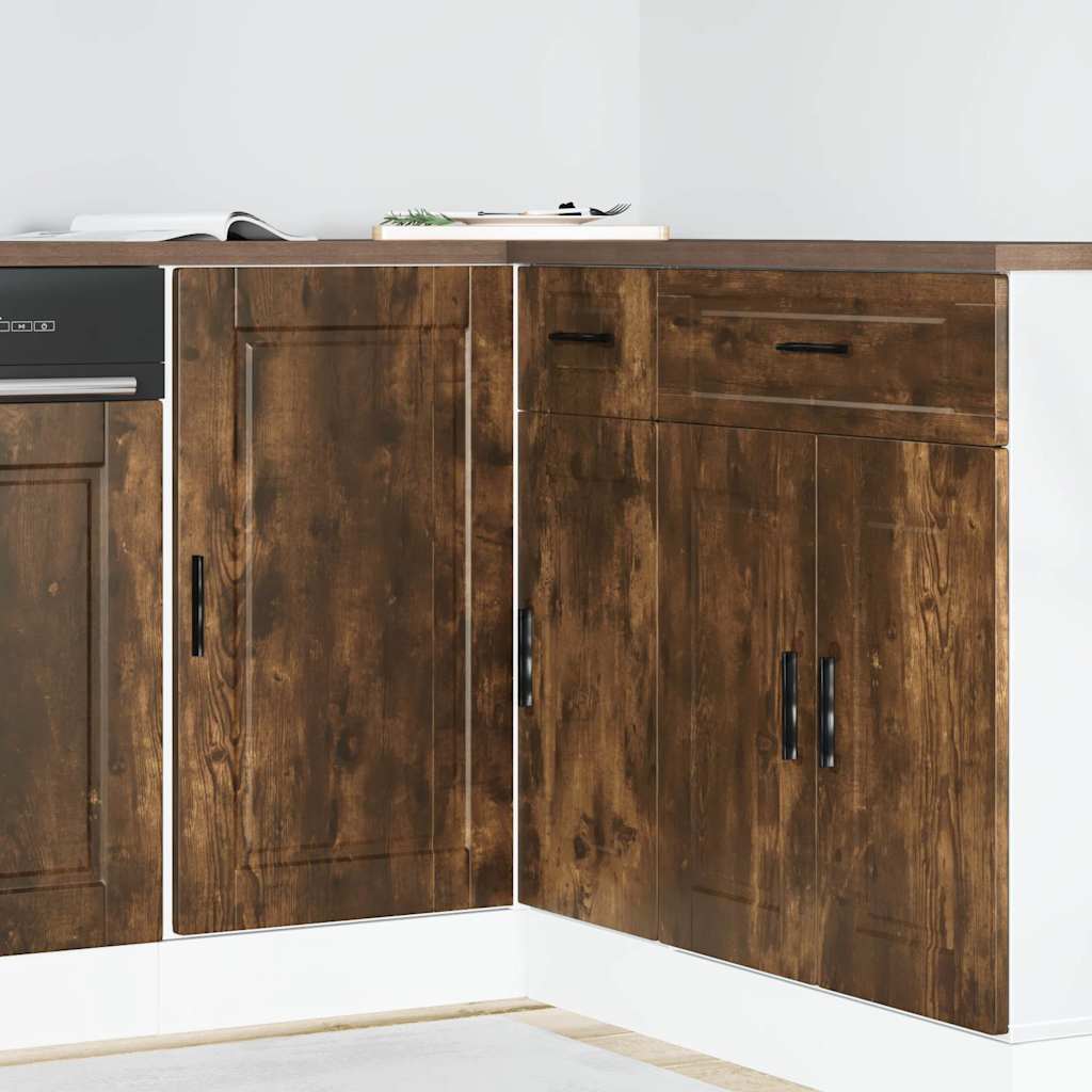 vidaXL Küchenunterschrank Porto Räuchereiche Holzwerkstoff