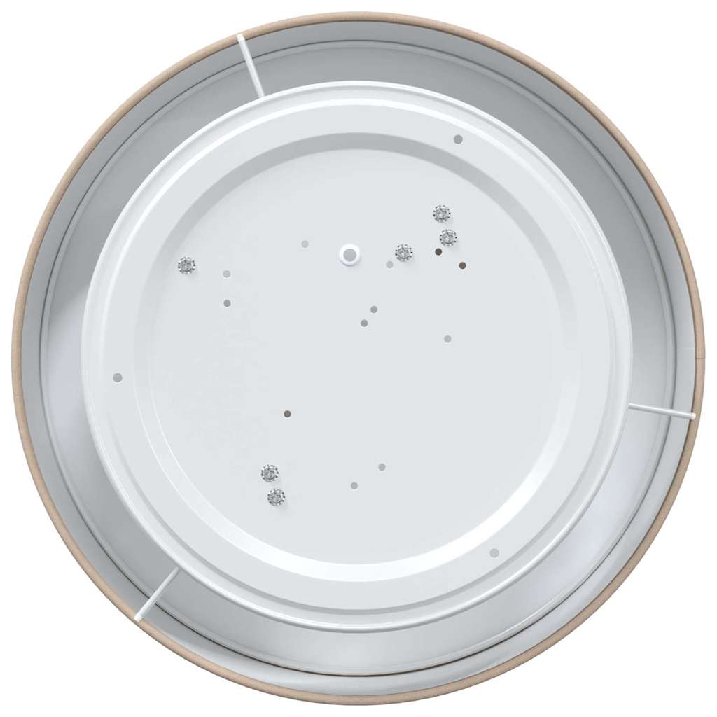 vidaXL Deckenlampe Taupe 38 x 13.5 cm Stoff - Image 4