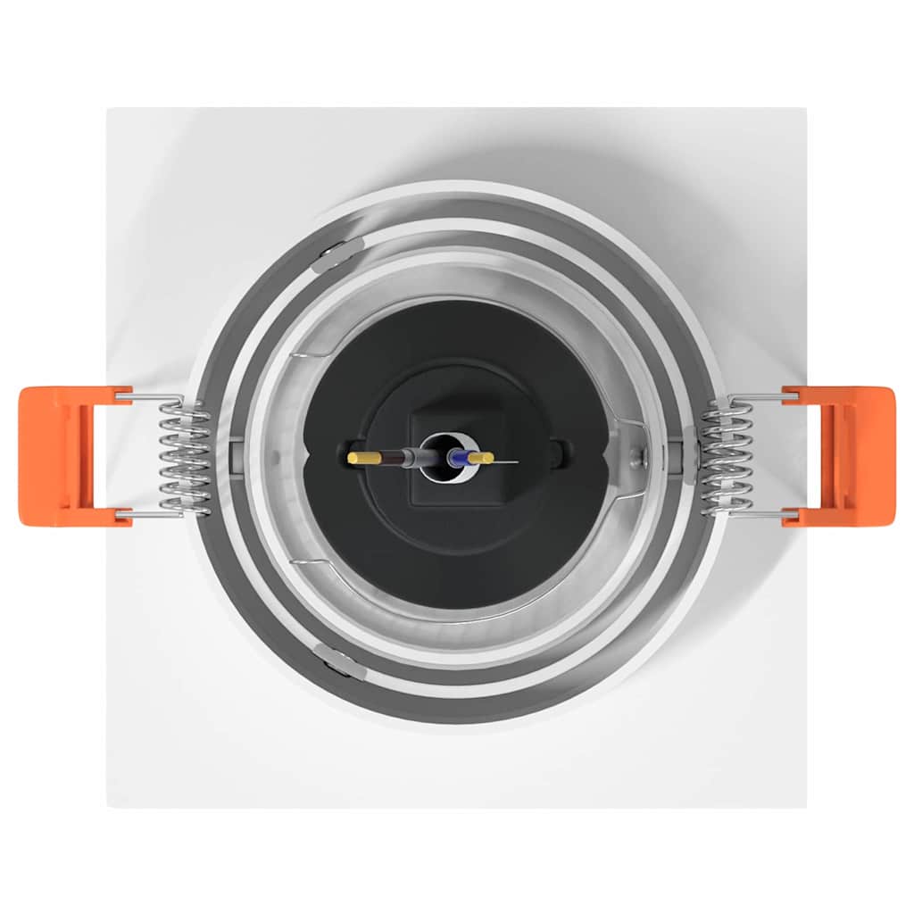 vidaXL Spotlights mit Strahlern 12 pcs Weiß 9 x 9 x cm Aluminium - Image 6