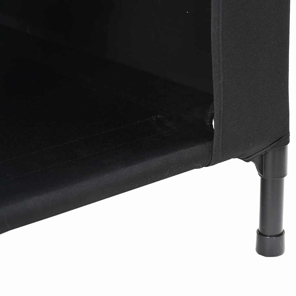 vidaXL Hundehütte Schwarz 110 x 75 x 107,5 cm Oxford-Gewebe und Stahl - Image 6