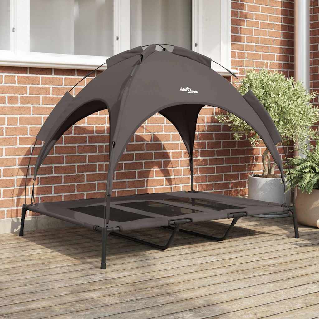 vidaXL Hundebett Braun xl Stahl