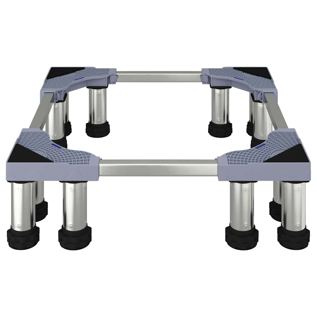 vidaXL Waschmaschinensockel Grau 67 x 67 x 21.5 cm Metall - Image 5