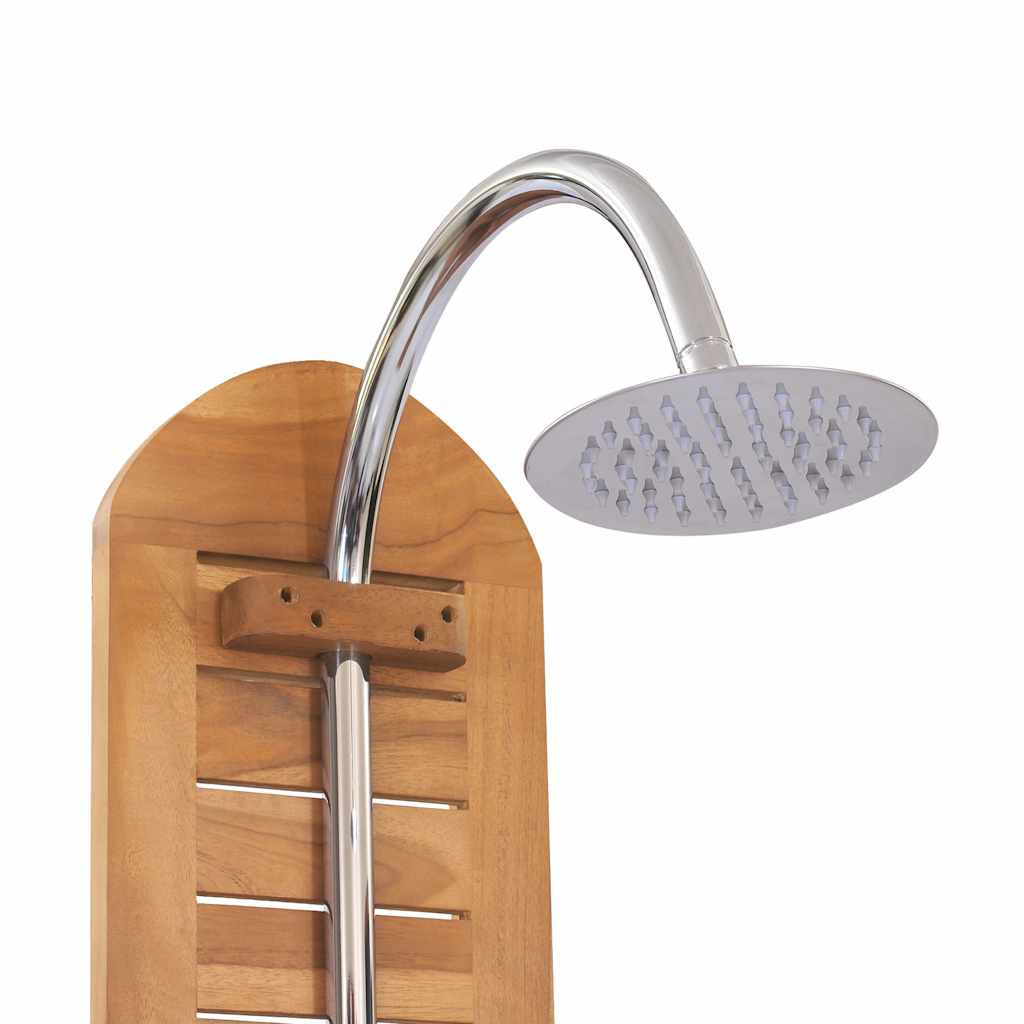 vidaXL Gartendusche Massivholz Teak 70x75x204 cm - Image 6