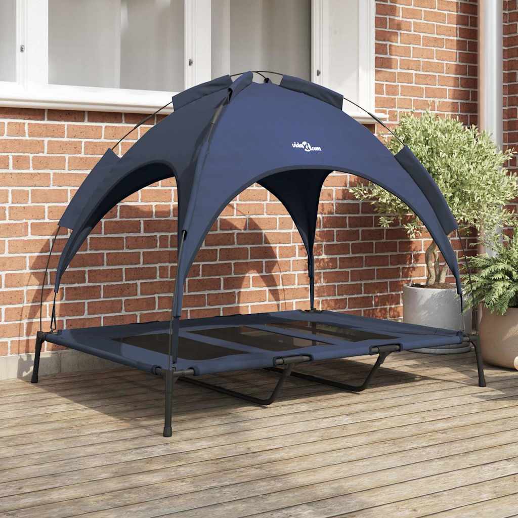vidaXL Hundebett Marineblau xl Stahl