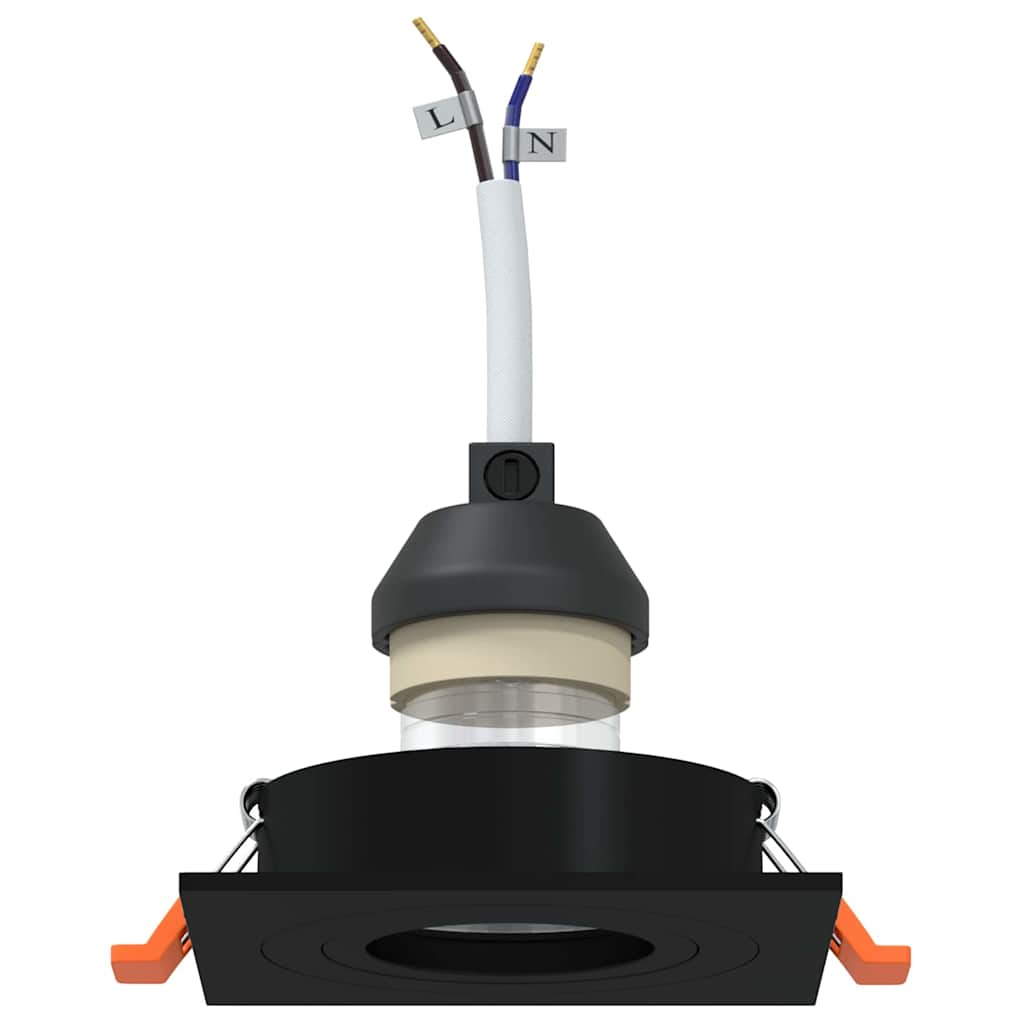 vidaXL Spotlights mit Strahlern 6 pcs Schwarz 9 x 9 x cm Aluminium - Image 3