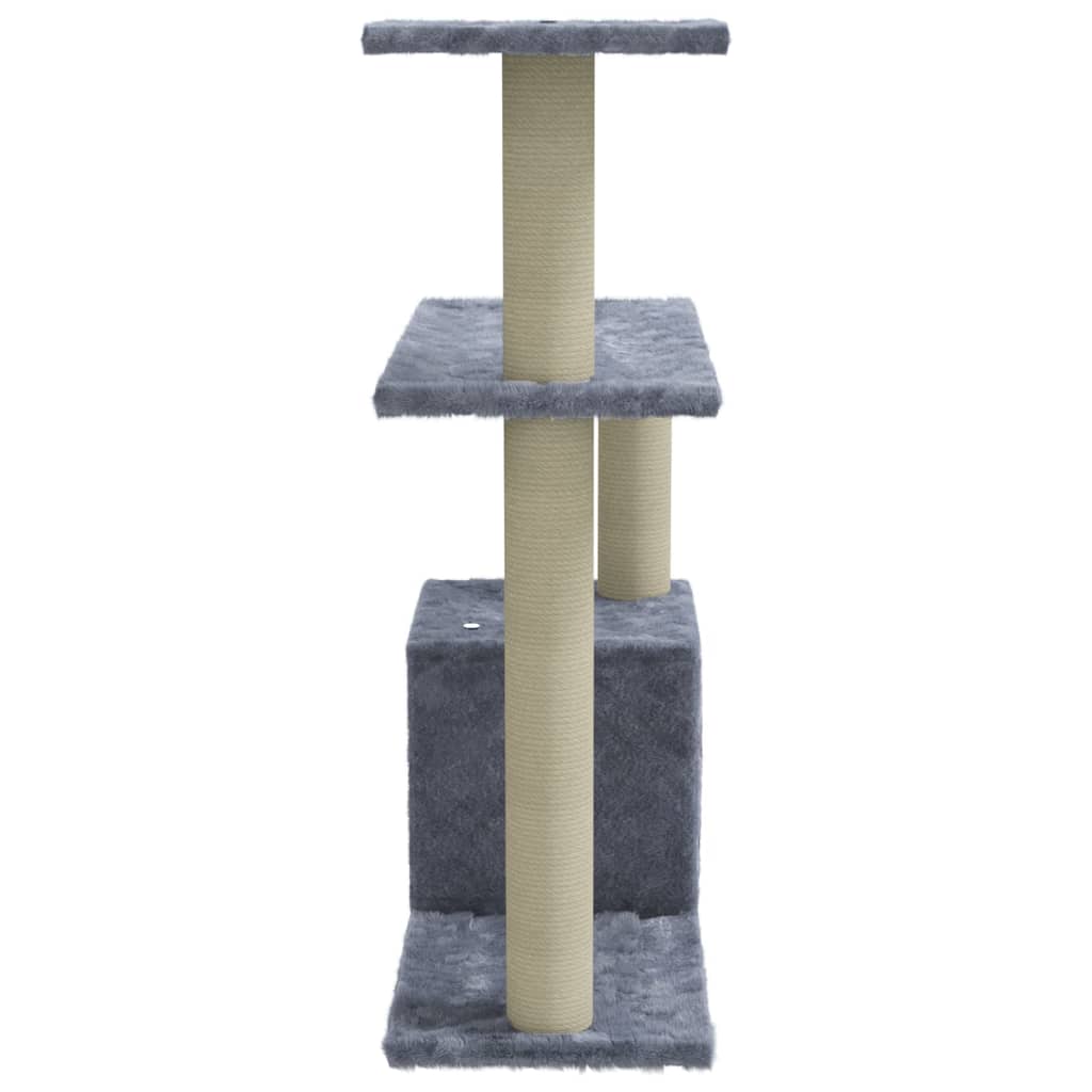 vidaXL Kratzbaum mit Sisal-Kratzsäulen Hellgrau 70 cm - Image 4
