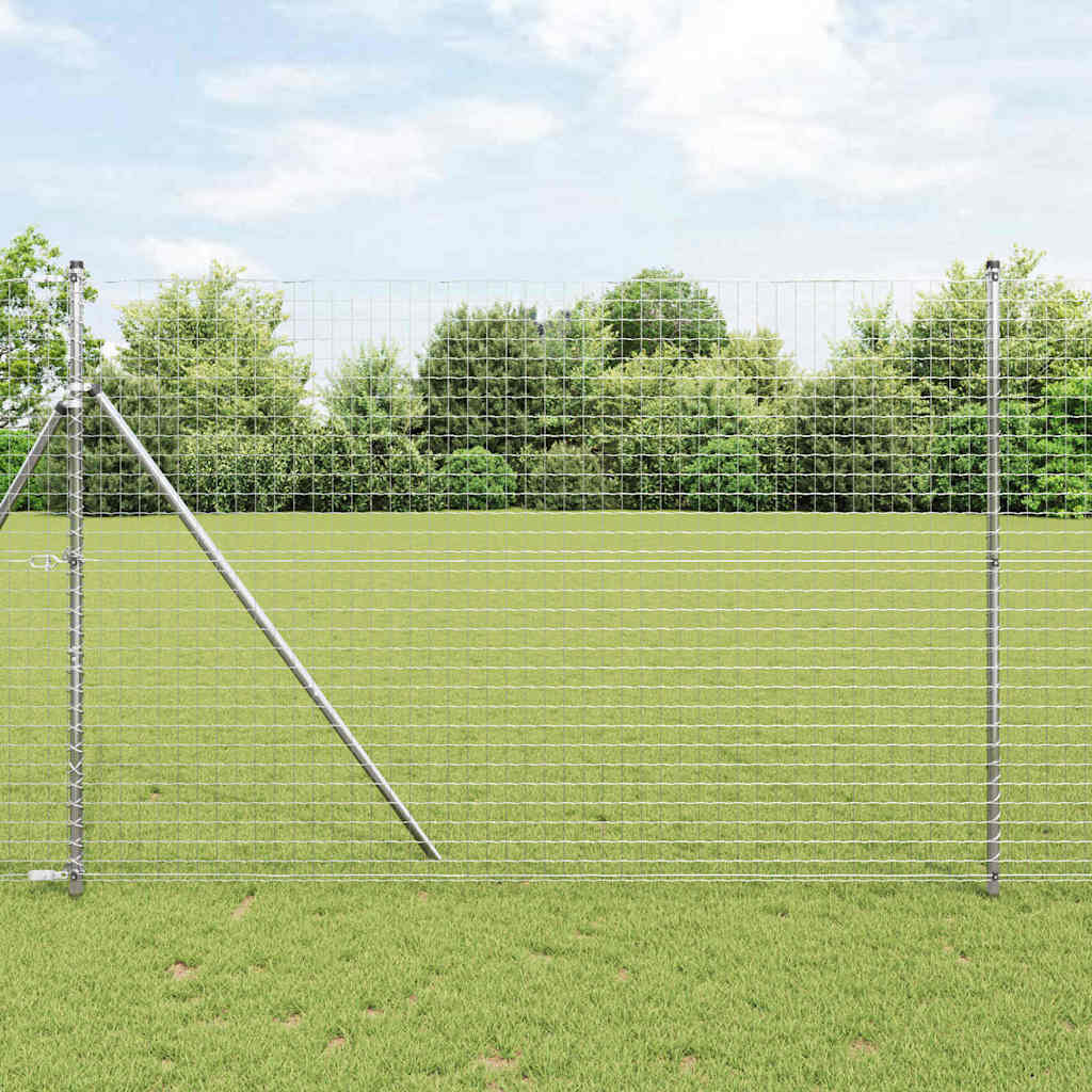vidaXL Zaunpfosten Sonstiges 26 pcs Grau 3,2 x 3,2 x 200 cm Stahl