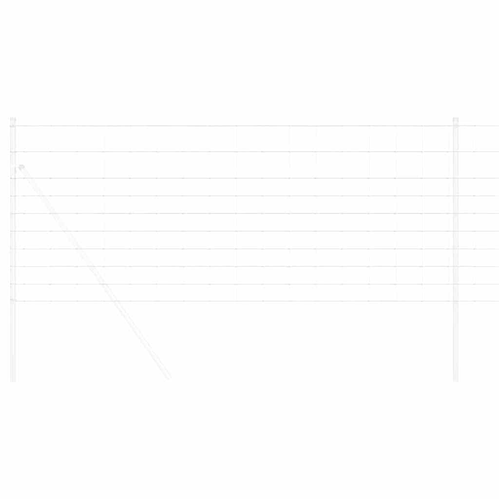 vidaXL Wildzaun Grau 1 x 10 m Stahl - Image 3