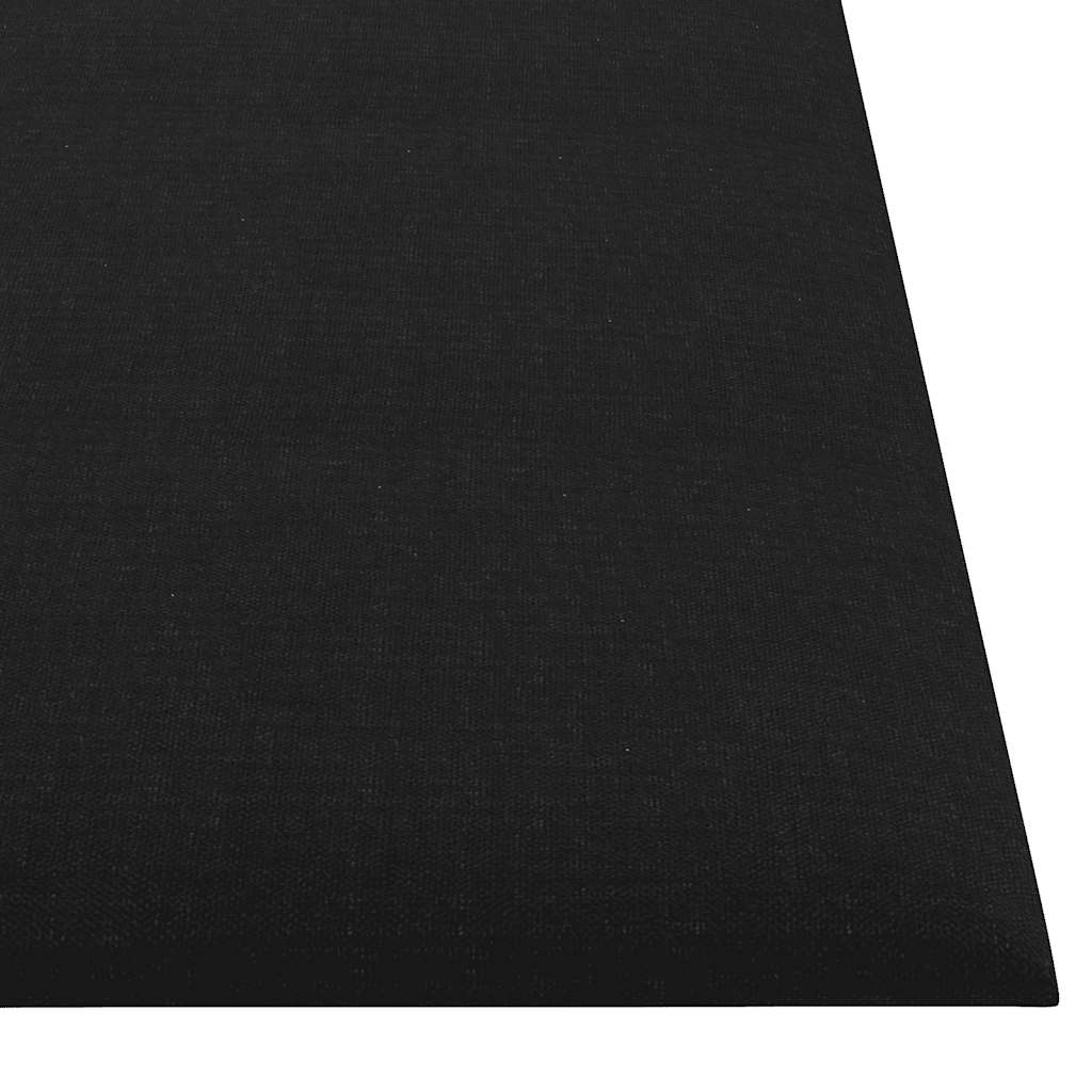 vidaXL Wandpaneele 12 Stk. Schwarz 30x30 cm Stoff 1,08 m² - Image 5
